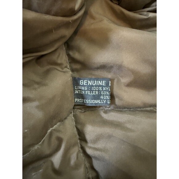 Vintage Georgetown Leather Design Leather and Down Puffer Vest Men's Sz Small - Picture 3 of 5